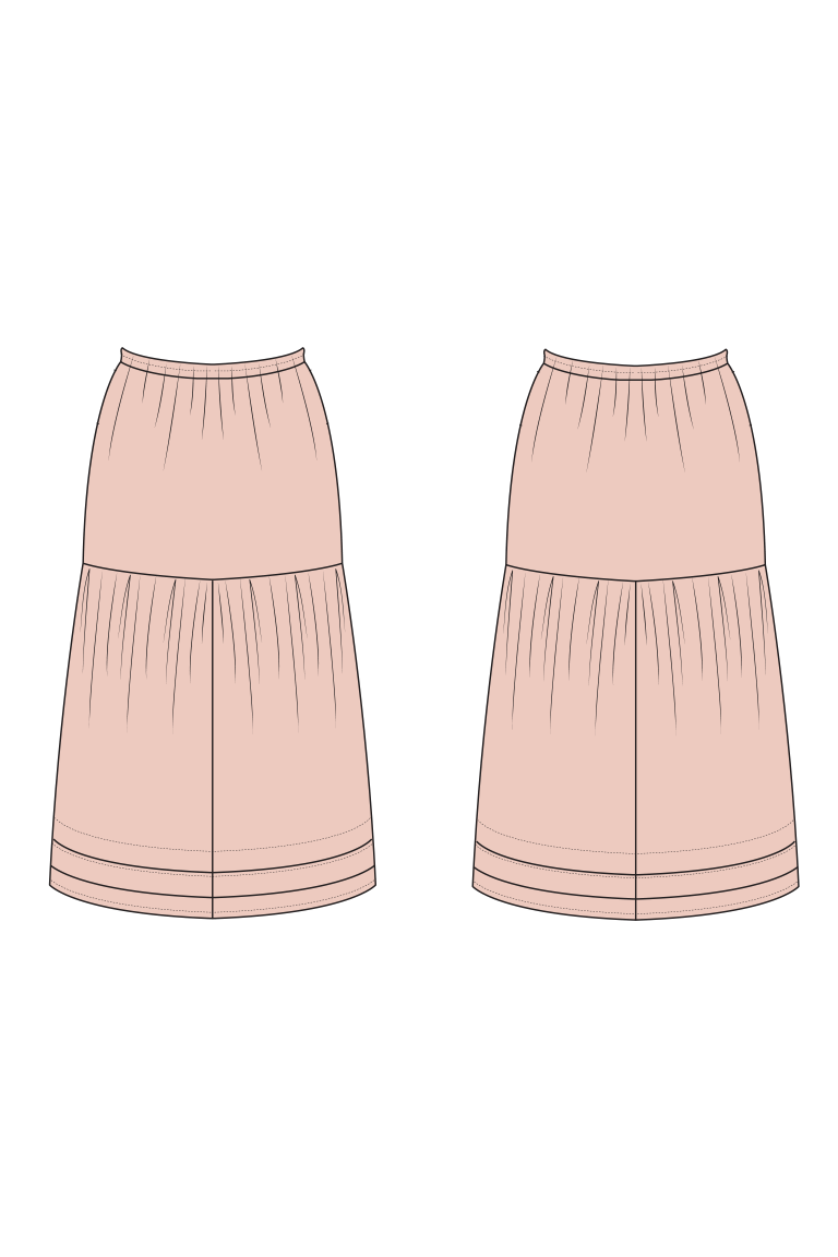 Yarrow Tiered Skirt