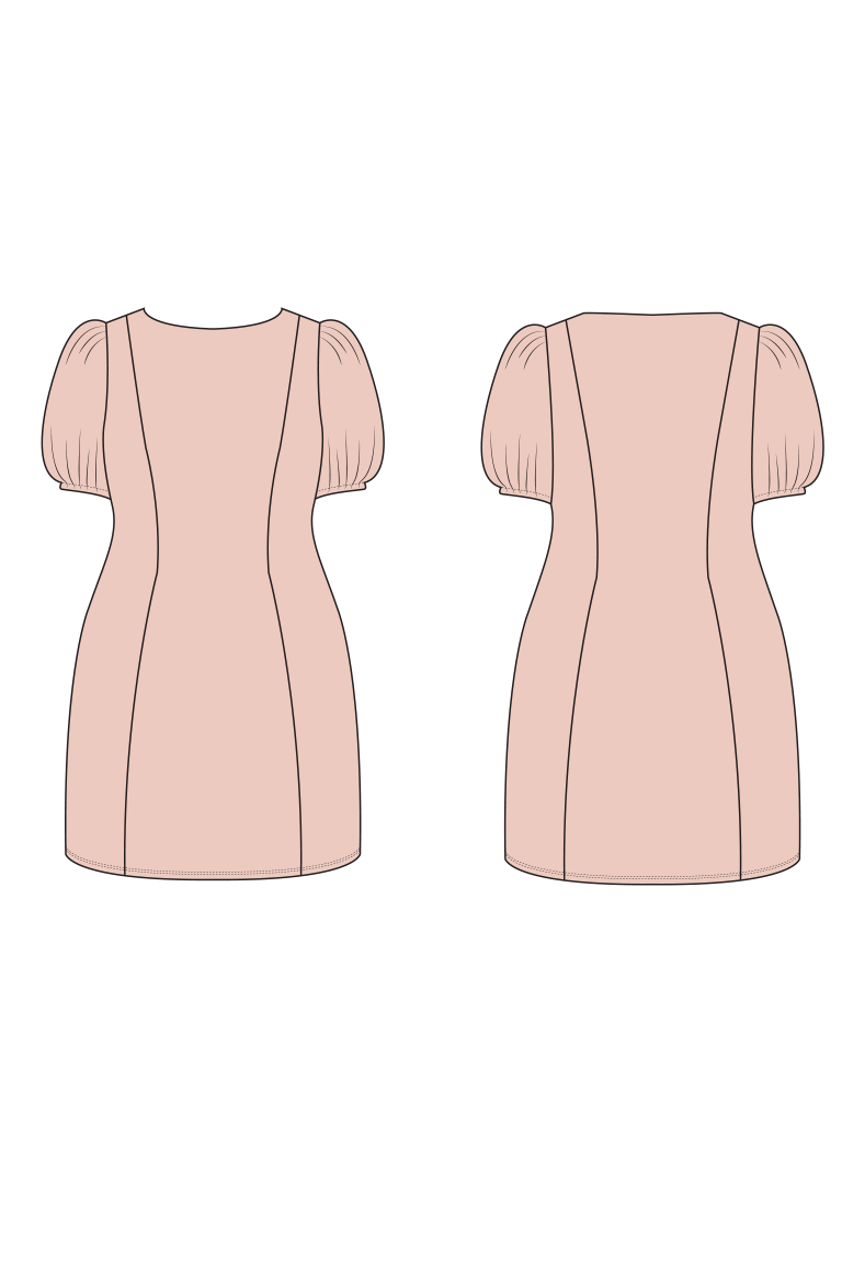 Pomme Semi-Fitted Knit Mini Dress