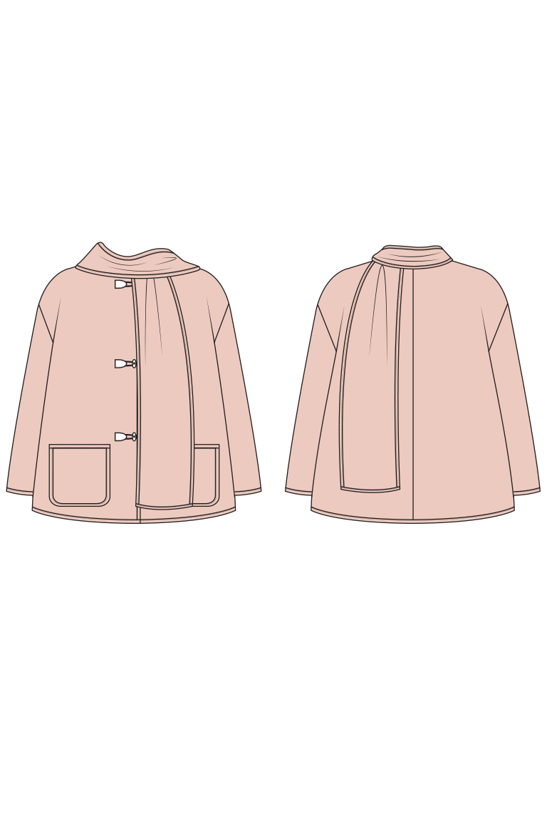 Ivy Unlined Scarf Jacket