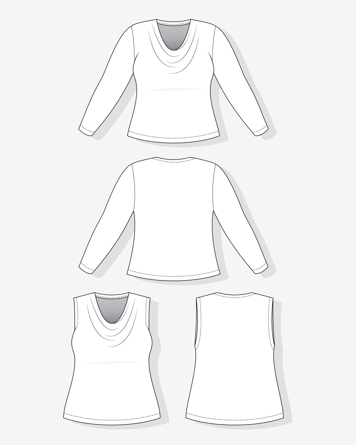 Amesbury Cowl Neck Top