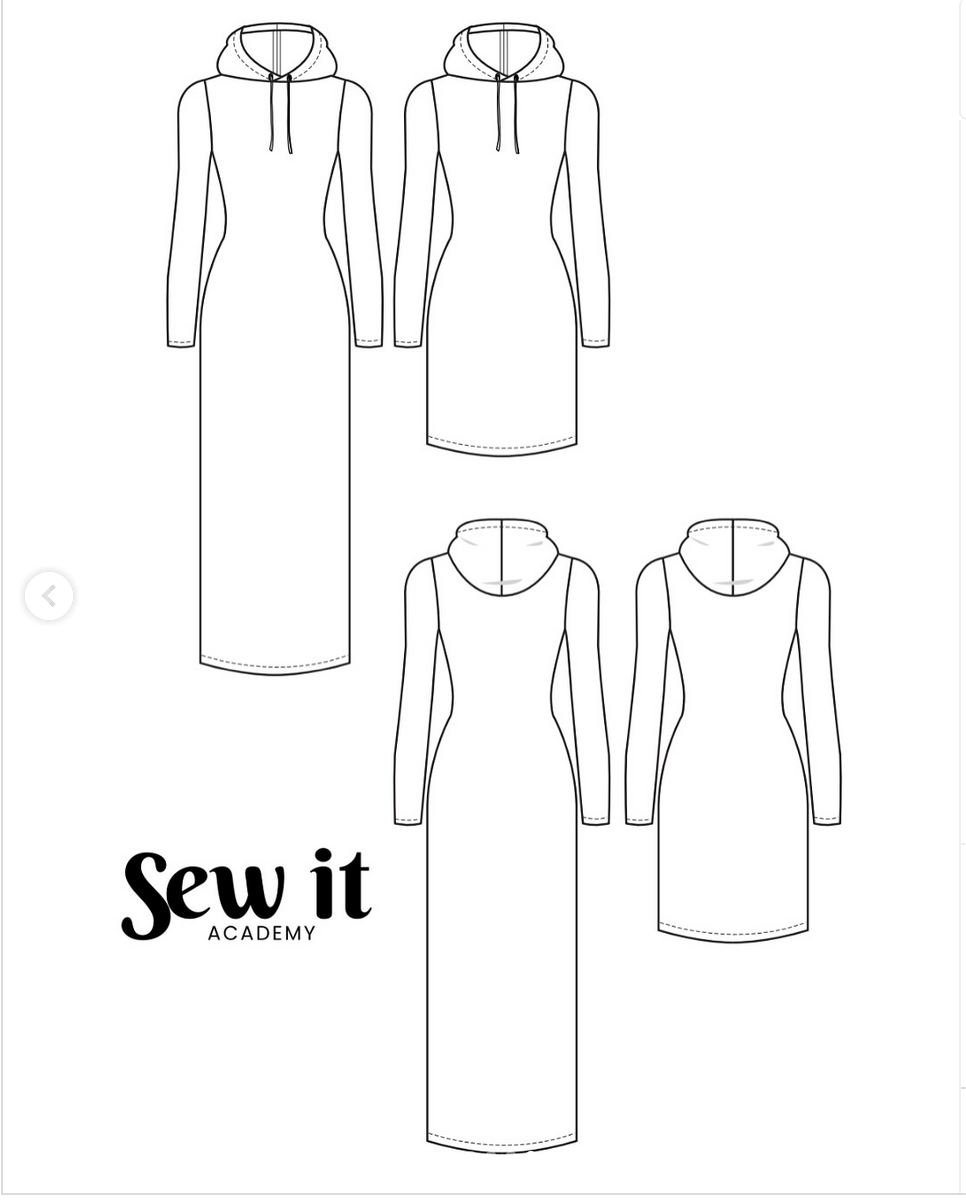 Sew It Academy's Hooded Dress