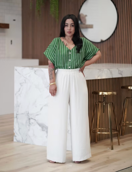 Sew It Academy's Elastic Waist Wide Leg Pants
