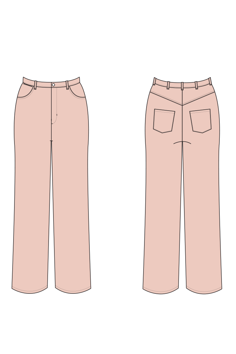Vallie High-Waisted Straight-Leg Jeans