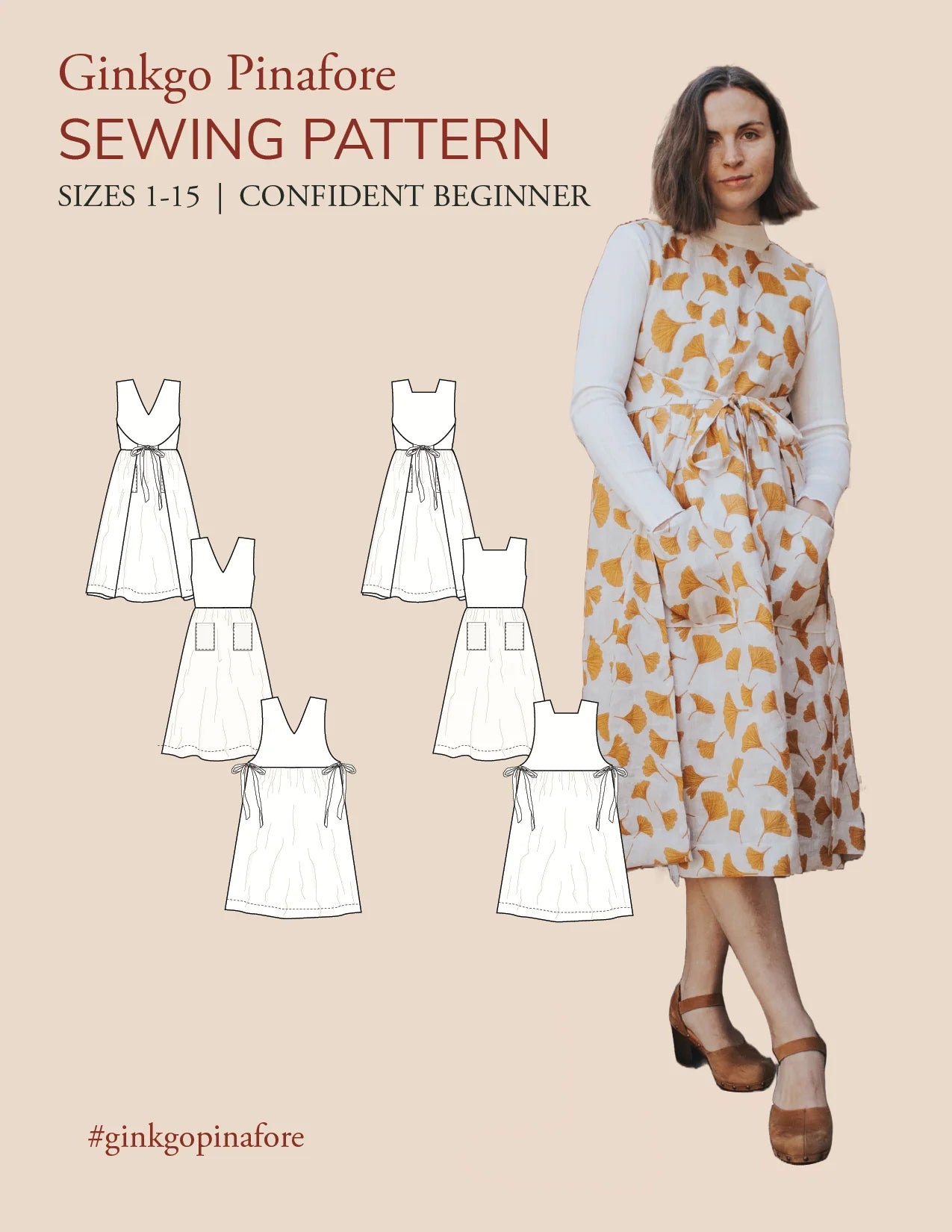 Ginkgo Pinafore – Brooklyn Motif Printing