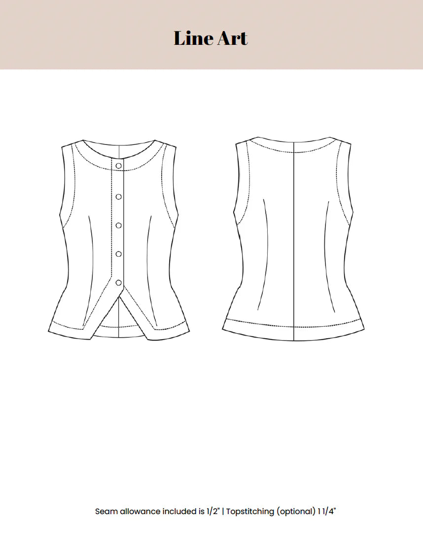 Sew It Academy's Lined Vest
