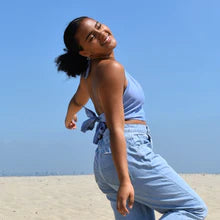 AMY - Tie Back Summer Top