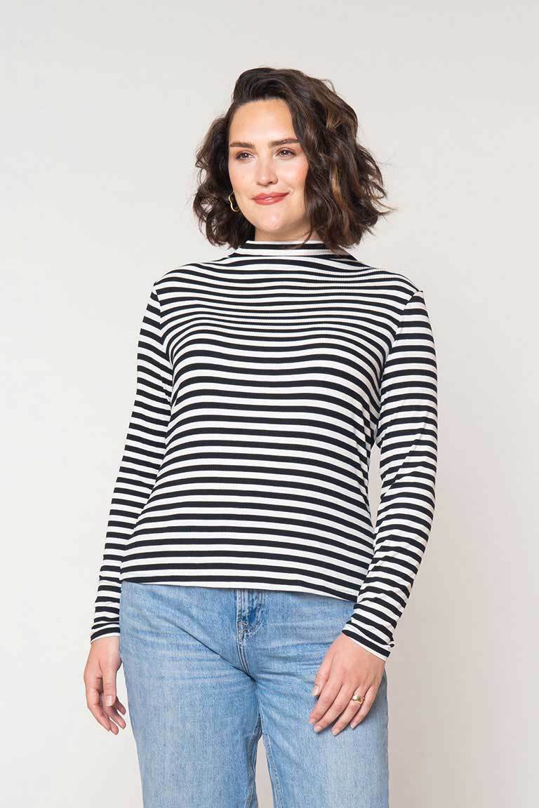 Ace Funnel Neck Knit Top