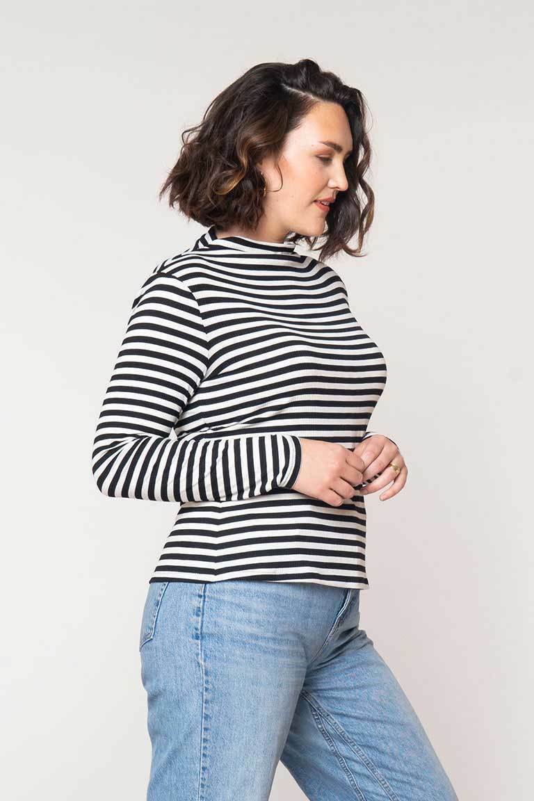 Ace Funnel Neck Knit Top