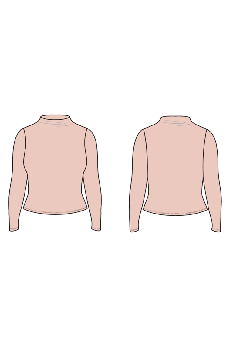 Ace Funnel Neck Knit Top