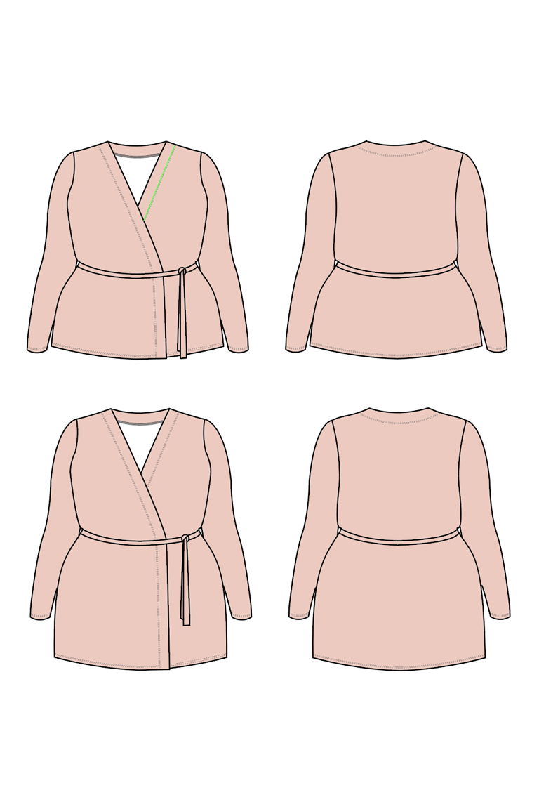 Flor Knit Wrap Cardigan