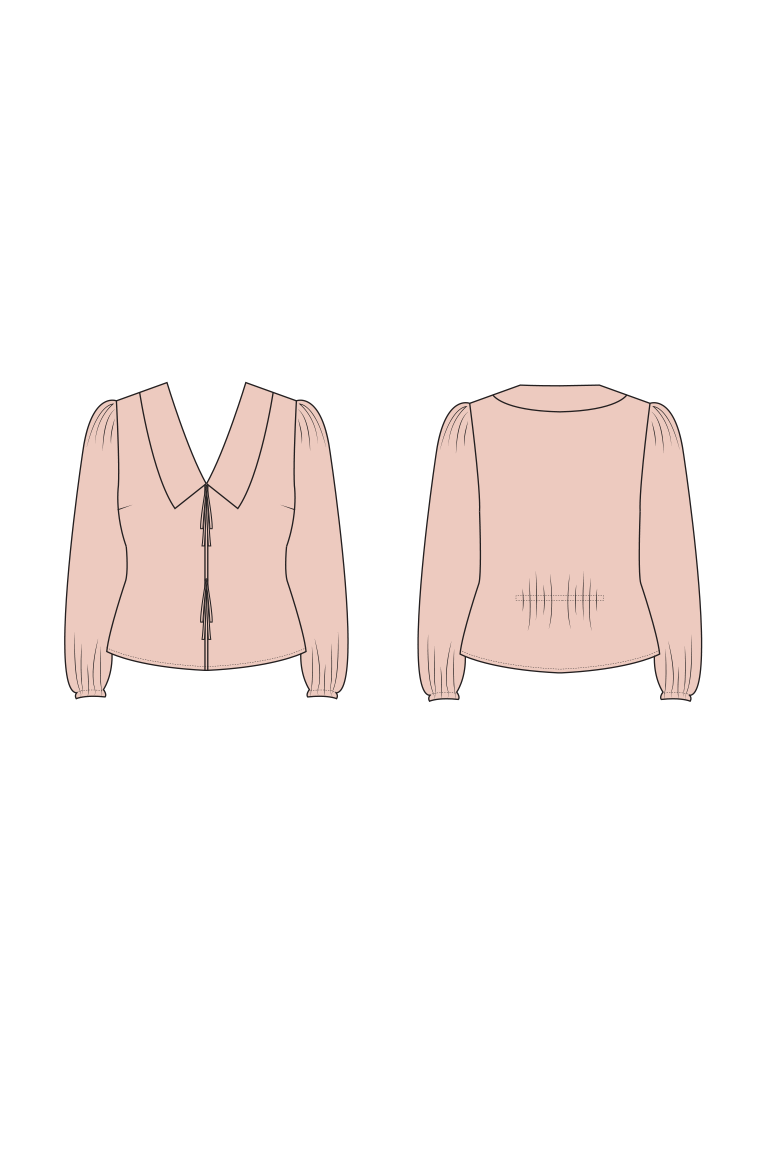 Cosmo Tie-front Blouse