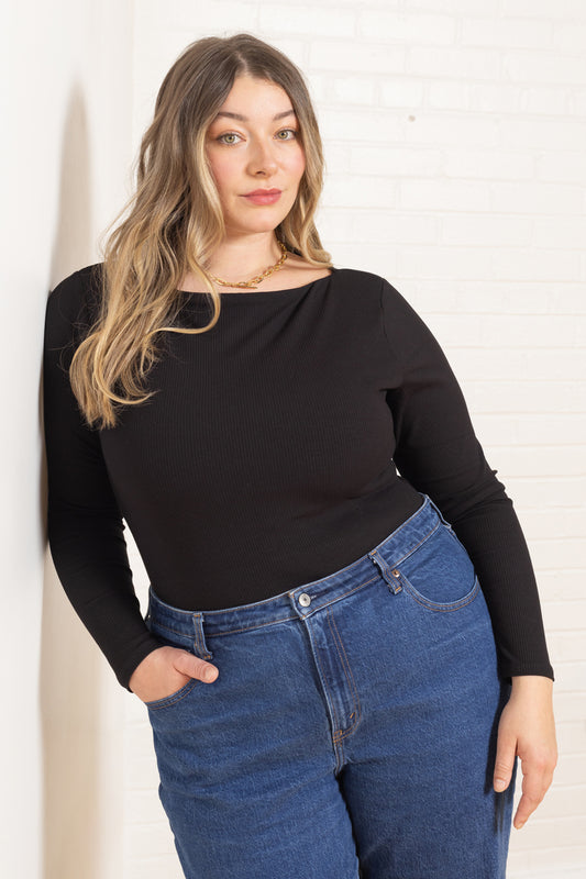 Ione Boat Neck Bodysuit