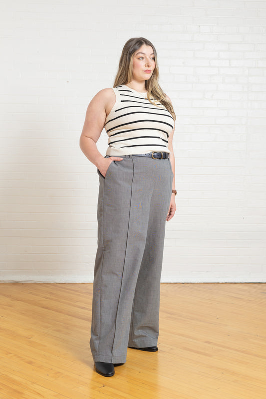 Birch Wide Leg Pull-On Trousers