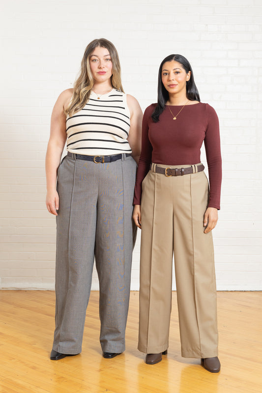 Birch Wide Leg Pull-On Trousers