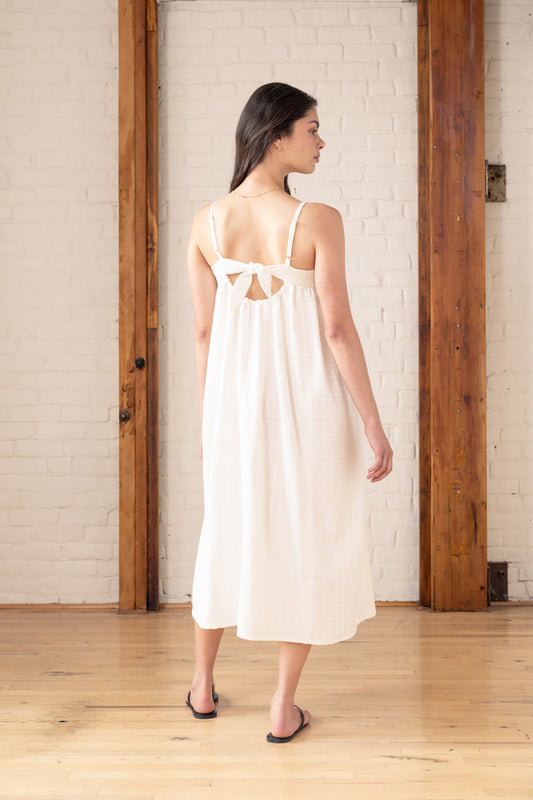 Marigold Back Tie Tank Dress