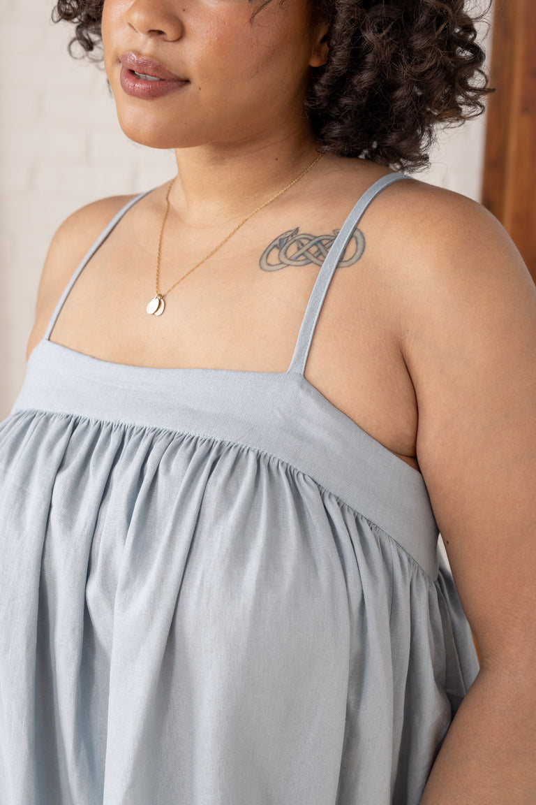 Marigold Back Tie Tank Dress