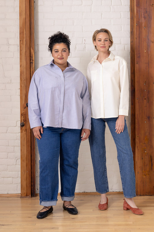 Grove Hidden Button-Placket Shirt Bonus