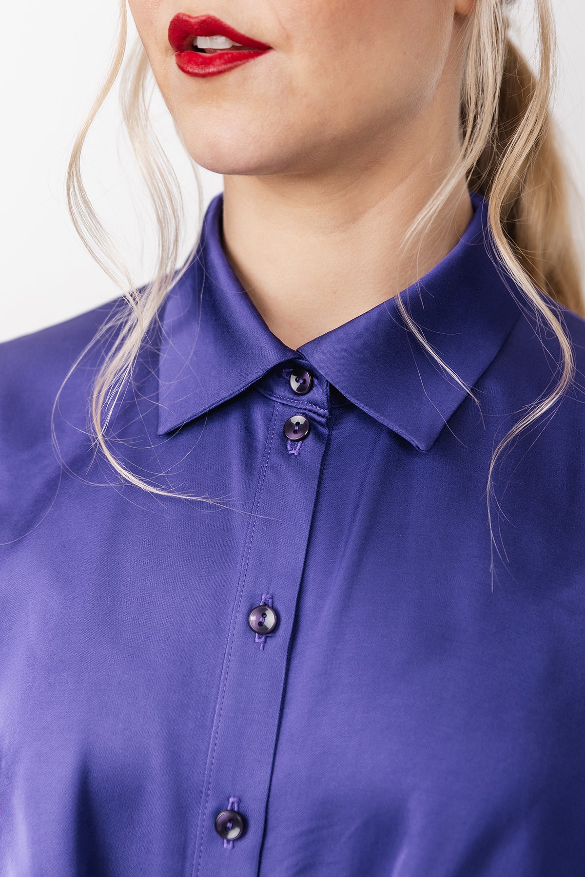 Ilta Ruched Shirt Dress