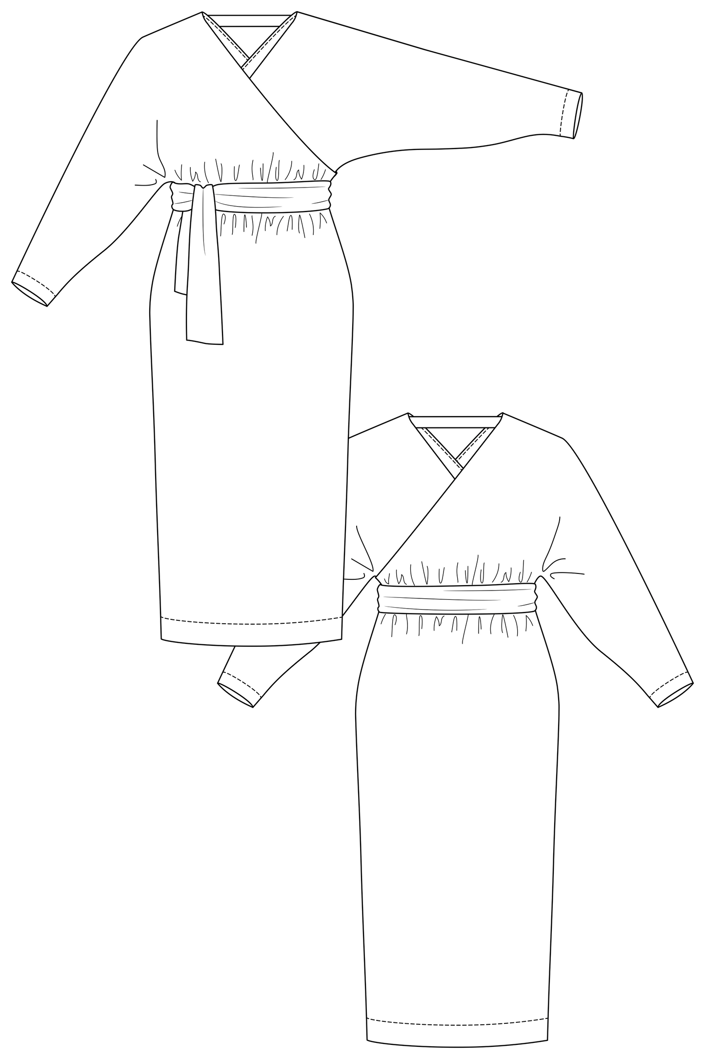 Kajo Batwing Wrap Sweater & Dress