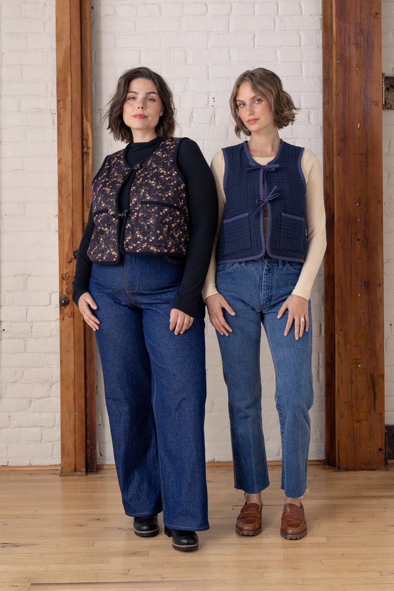Moss Lined Tie-Front Vest Bonus