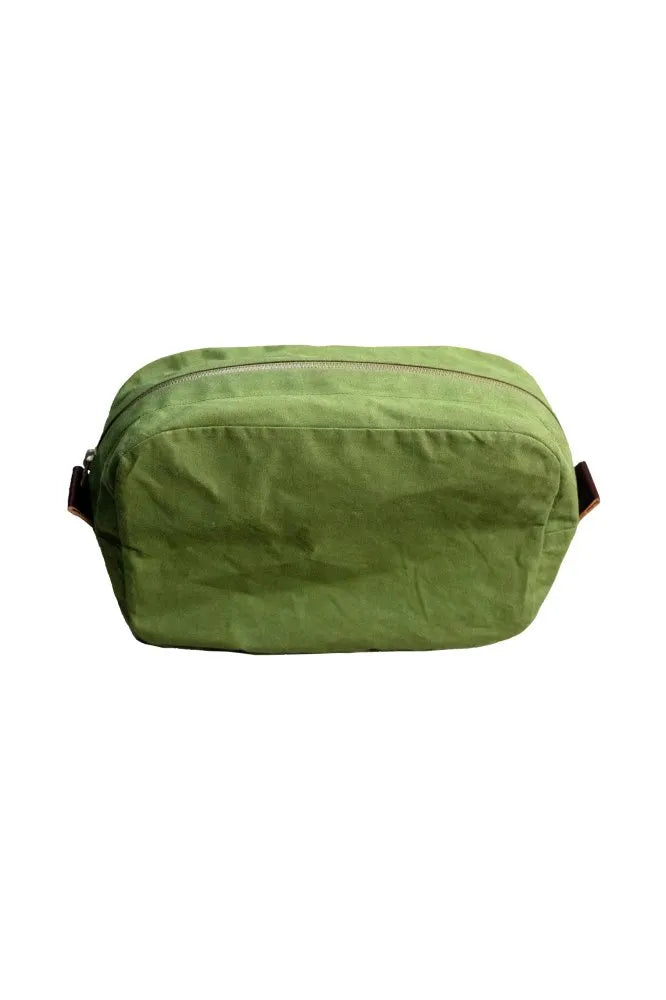 Green bag on a white background