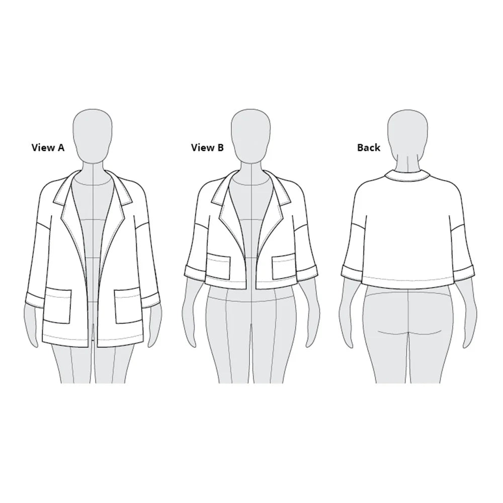 tech line sketch of pona jacket