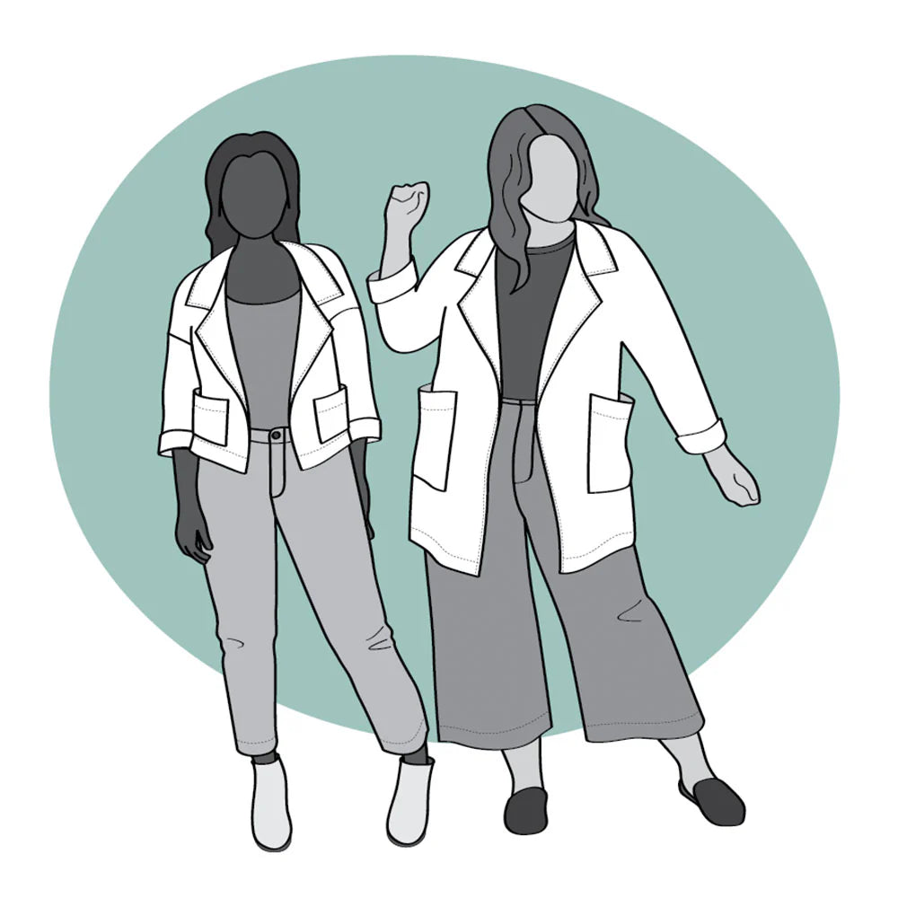 illustration of both views of pona jacket