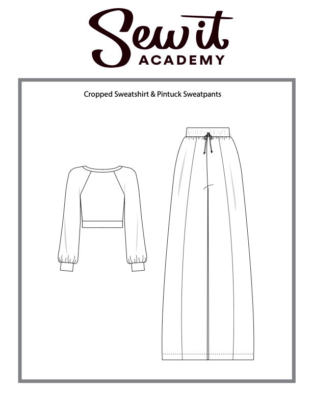 Sew It Academy's Pintuck Sweatpants