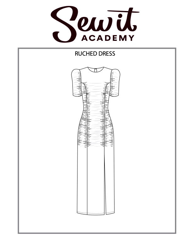 Sew It Academy's Ruched Dress