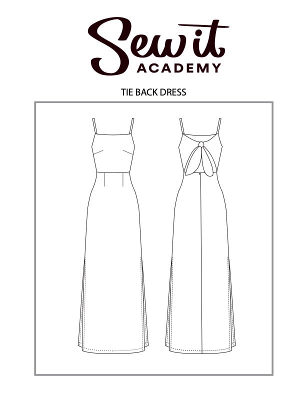 Sew It Academy's Tie Back Dress