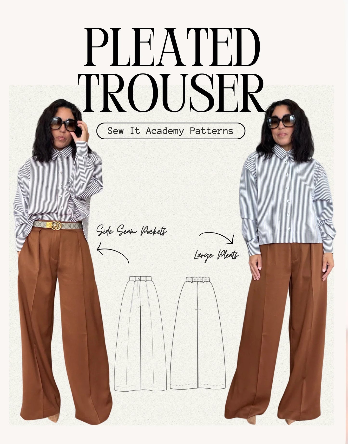 Sew It Academy's Pleated Trousers