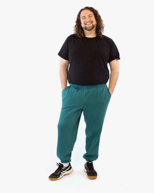 picture from the front of person wearing sweatpants