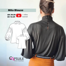 Load image into Gallery viewer, Mila Blouse + Mila Blouse PLUS -- Pattern + Printing
