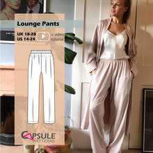 Load image into Gallery viewer, Loungewear Straight-Leg Pants + Loungewear Straight-Leg Pants PLUS -- Pattern + Printing
