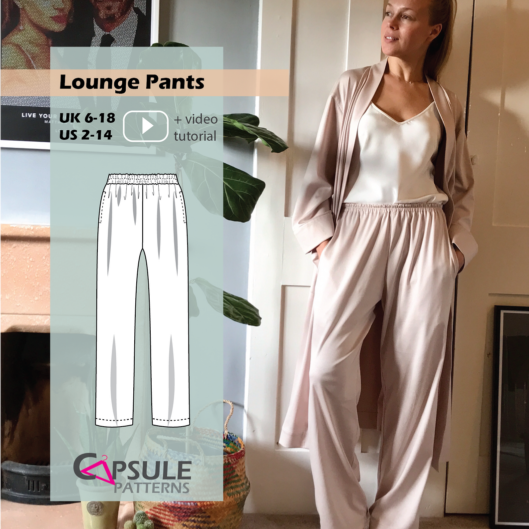 Loungewear Straight-Leg Pants + Loungewear Straight-Leg Pants PLUS -- Pattern + Printing