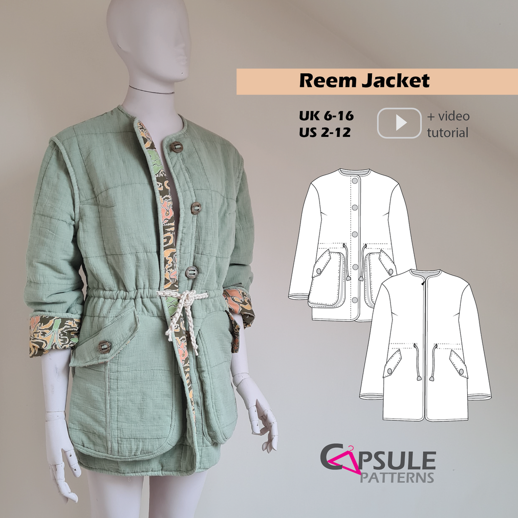 Reem jacket -- Pattern + Printing