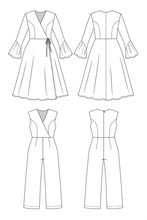 Load image into Gallery viewer, Anni Building Block Pattern - The Wrap Bodice &amp; Skirt Add-on -- Printing Only
