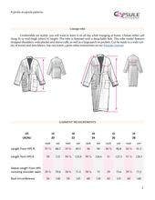 Load image into Gallery viewer, Lounge Robe + Lounge Robe PLUS -- Pattern + Printing
