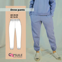 Load image into Gallery viewer, Drew track pants/joggers -- Pattern + Printing
