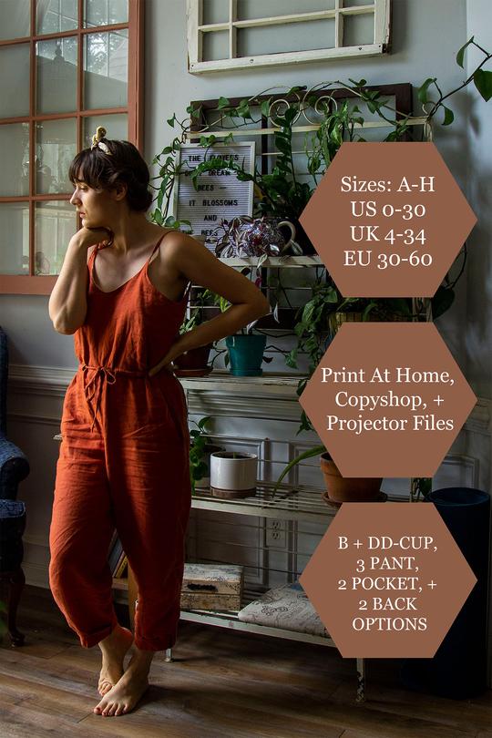 Olive Jumpsuit -- Pattern + Printing