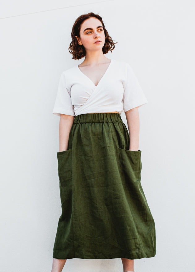 Paper Theory Peppermint Pocket Skirt