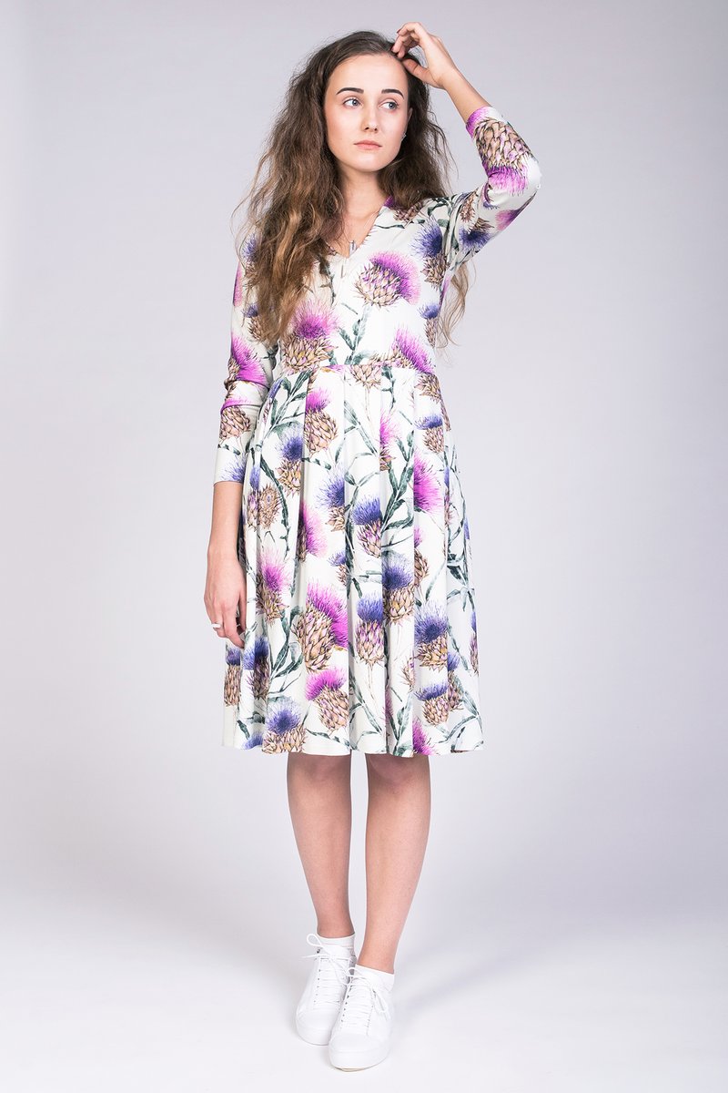 Tuuli V-Neck Jersey Dress & Bodysuit