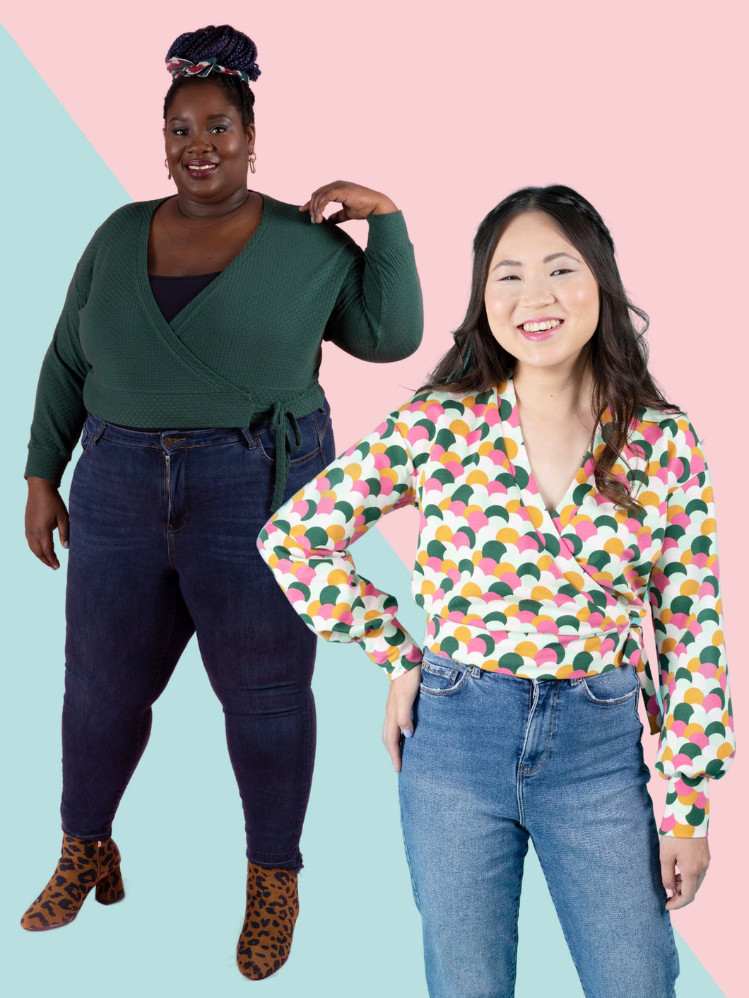 Pearl Wrap Cardigan -- Printing Only