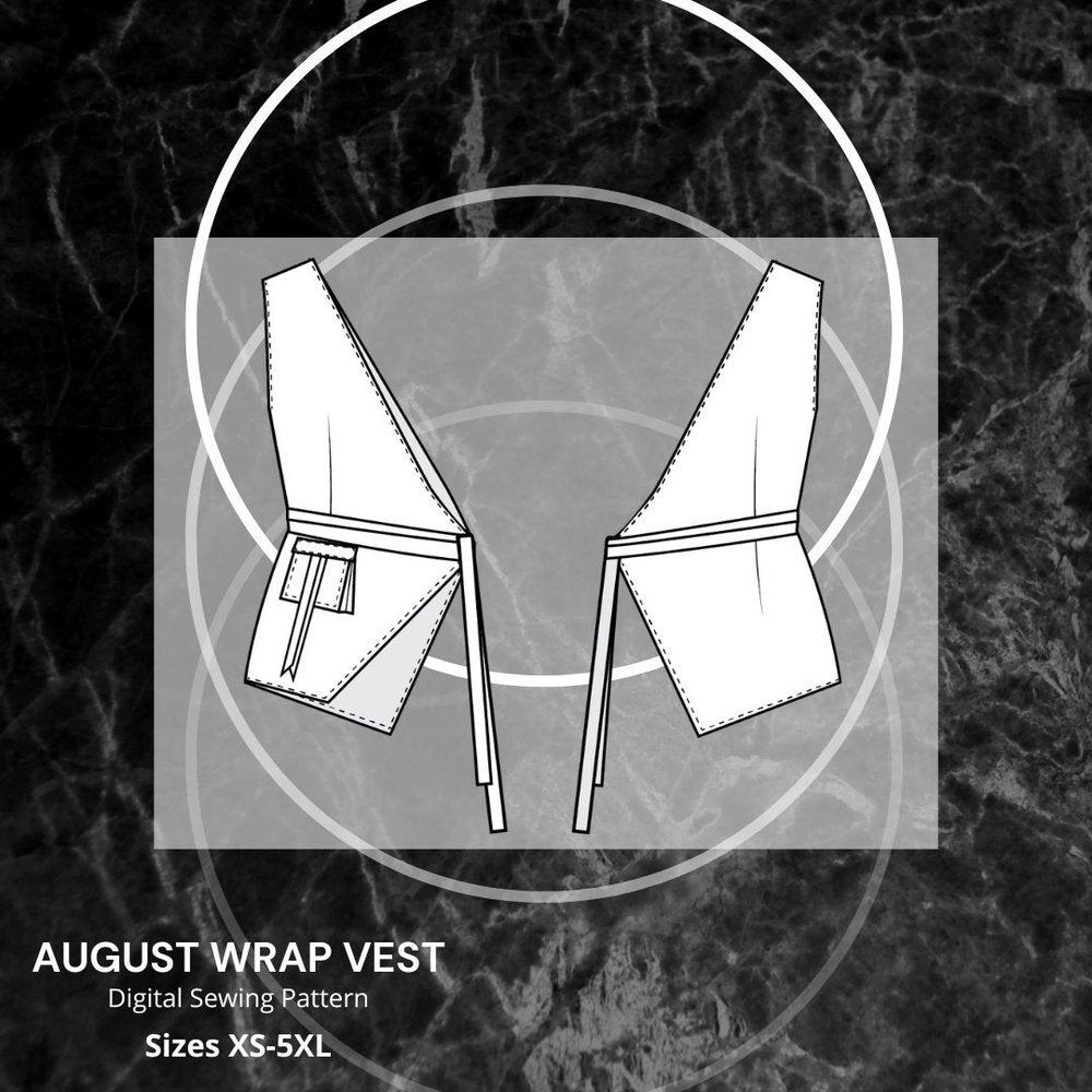 August Wrap Vest - Printing Only