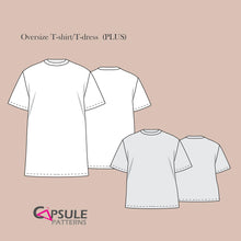 Load image into Gallery viewer, Oversized T-shirt/T-dress + Oversized T-shirt/T-dress PLUS -- Printing Only
