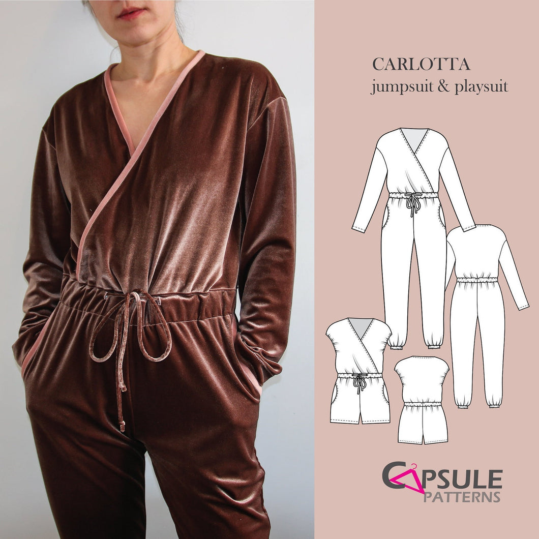 Carlotta Jumpsuit -- Pattern + Printing