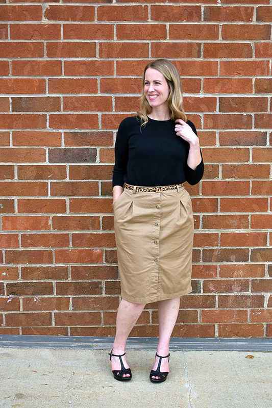 Skirts with Button Placket